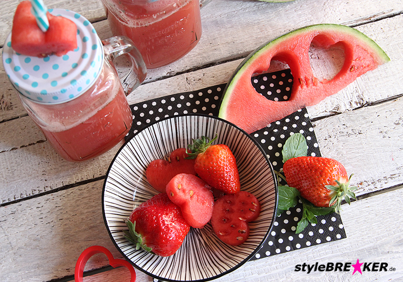 Eistee Wassermelone Minze Erdbeer d