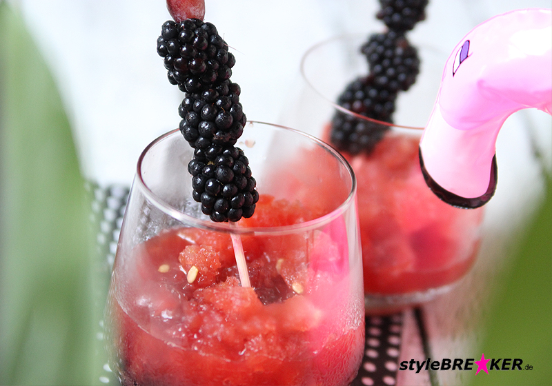 Wassermelone-Kirsch Slush Rezept 1c