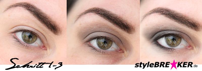 Beauty Inspiration - Make-Up in Purple, Petrol, Grey - Step by Step 1