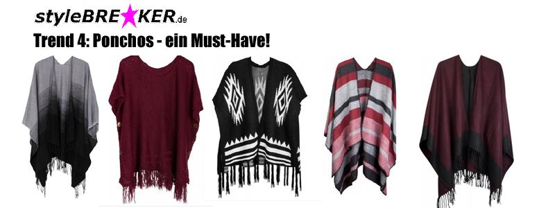 Herbst Winter Trends 2016/2017 Ponchos
